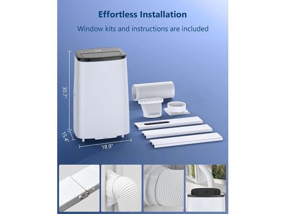 GARVEETECH 14,000 BTU DRAINAGE-FREE PORTABLE AC