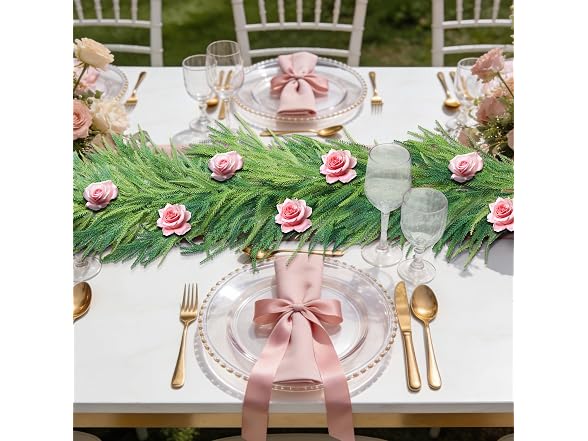 Nazano Real Touch Pine Wedding Garland