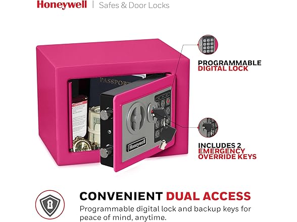 Honeywell Bolt Down Small Safe Box with Digital Lock