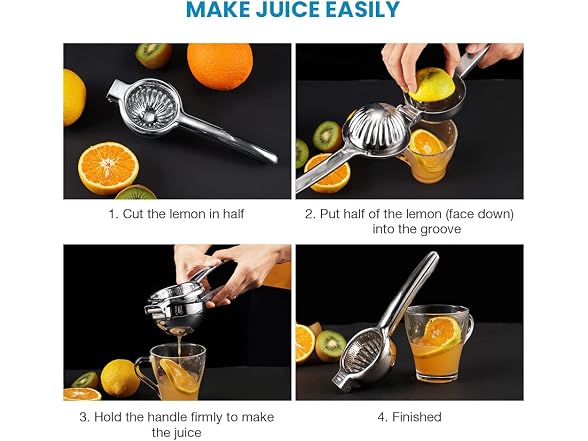meidong Lemon Squeezer Stainless Steel - Gallery 7