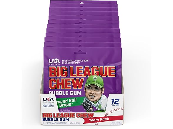 Big League Chew Grape 12pk