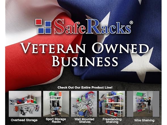 SafeRacks Adjustable Steel Wall Mount Tire Rack