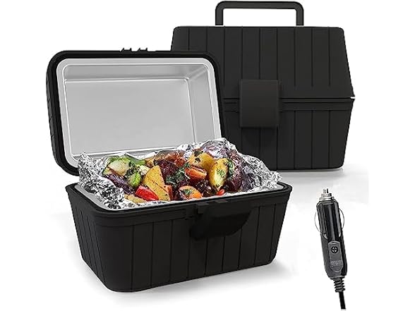 Zone Tech CT0001 Zone Tech Heating Lunch Box 12V Black