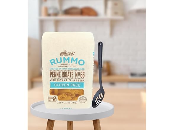 5 Item Set- Penne Pasta Noodles & Spoon