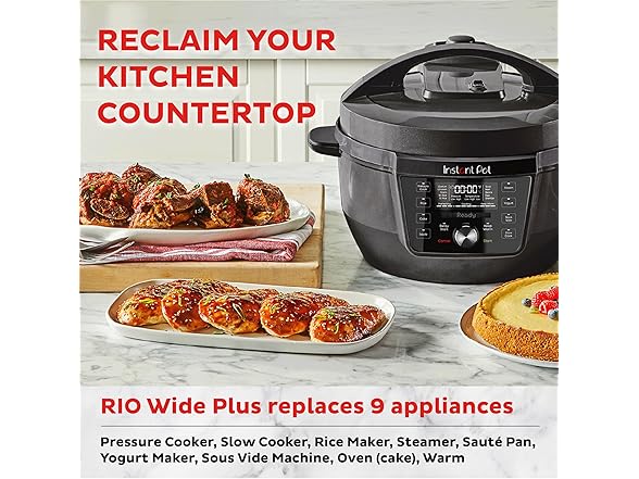 Instant Pot RIO Plus, 9-in-1 Pressure Cooker