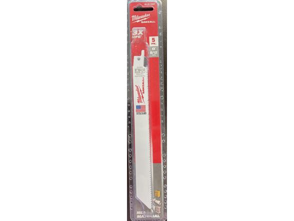 Milwaukee 48-00-5093 5 Pk 8inch Recip Blades
