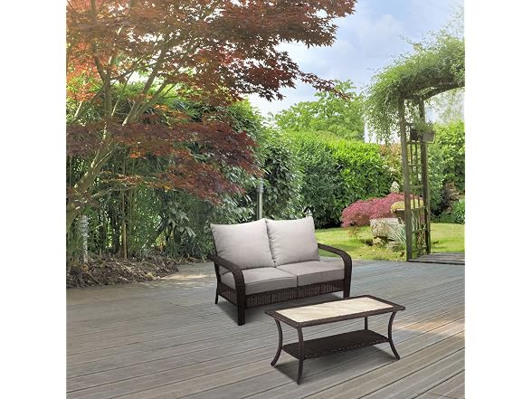 Four Seasons Courtyard Montego Bay Patio Loveseat and Table