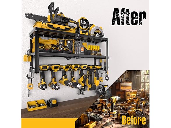 Power Tool Organizer for Tool Storage