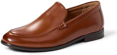 Amazon Essentials Men's Venetian Loafers, Tan Faux Leather, 9