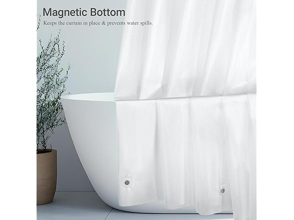 HOUSEWELL Starry Glitter Shower Curtain Liner