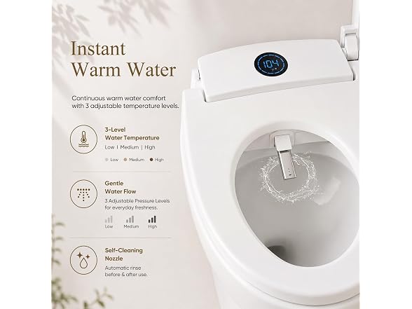 GAICOM Elongated Bidet Toilet Seat