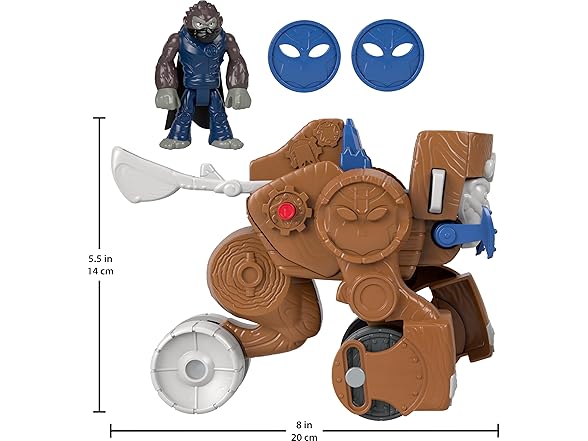 Toy Monkey Catapult Poseable Figure Set