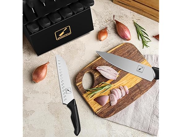 imark 14 Pcs High Carbon Knife Set