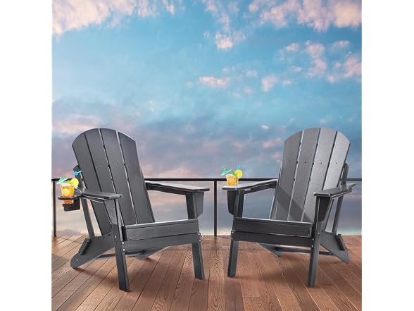 VEVOR Adirondack Chair Plastic, Set of