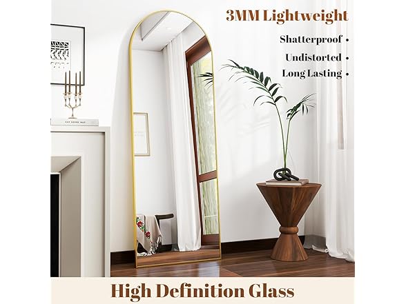 VooBang 18 x 58 inch Arched Full Length Mirror