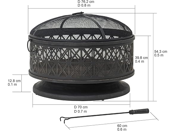 Sunjoy 30 in. Outdoor Fire Pit