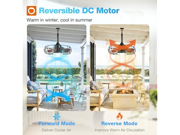 addlon 20in Outdoor Ceiling Fan IP65