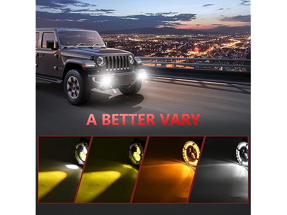 TopAutoGear 4 Inch Round LED Fog Lights