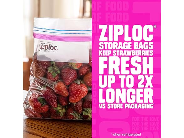 Ziploc Quart Food Storage Bags