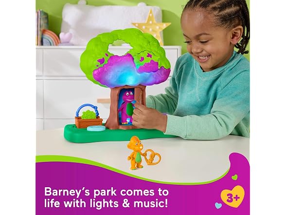 Barney World Preschool Toy Lights & Sounds Treehouse