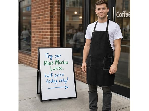 24" x 36" Double-Sided Magnetic Dry Erase Easel