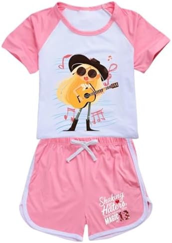 2 PC Girls Princess T-Shirt & Shorts
