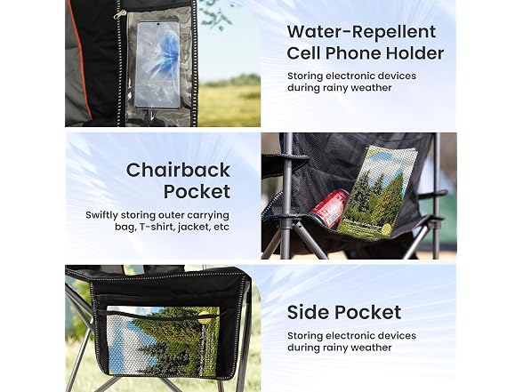 Suptinwear 2-Pack Oversized Camping Chair