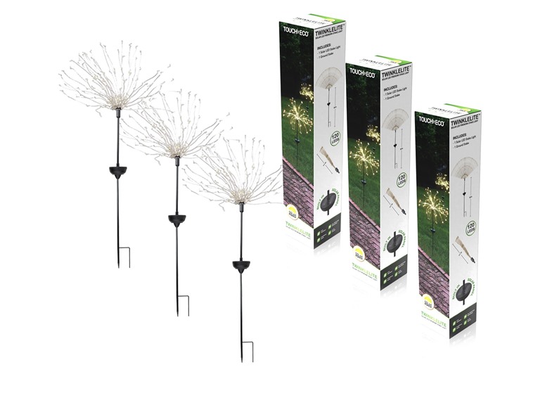 TWINKLELITE Solar LED Decorative Stake Light - 3 Pack