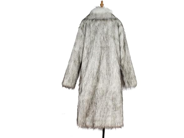 Old DIrd Men (M) Long Sleeve Fluffy Faux Fur Coat