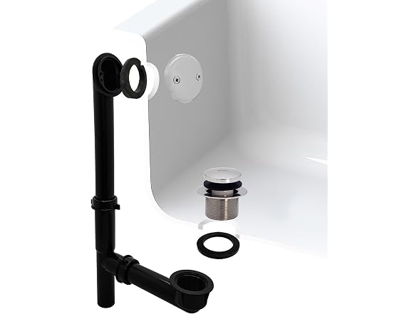 Westbrass 14in Waste Overflow Tip-Toe PC