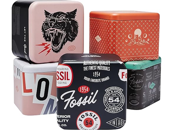 Fossil Mens Machine Quartz Watch Black