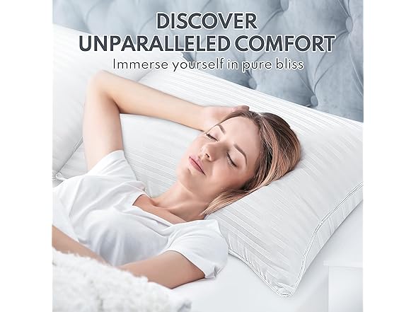 HEYCUZI Queen Down Alternative Bed Pillows