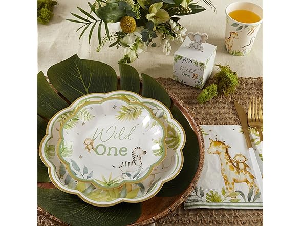 Kate Aspen Safari Baby Shower Plates