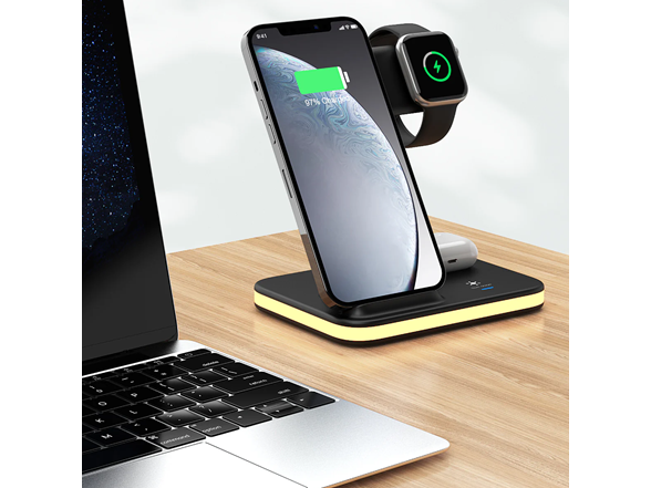 4-in-1 Wireless Charger with Night Light