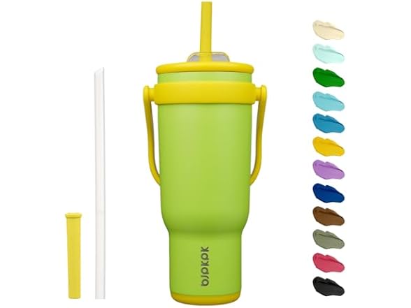 BJPKPK BJPKPK 40 OZ Insulated Travel Tumbler with Handle and
