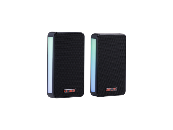 Aura Light Up Wall Mounted Speaker 2PK