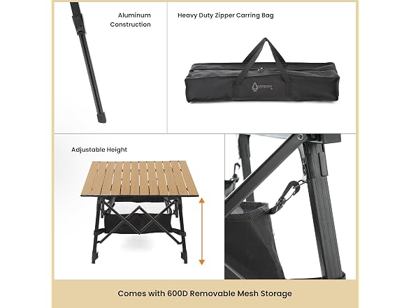 Stylish Camping ARROWHEAD OUTDOOR 39" Aluminum Folding C
