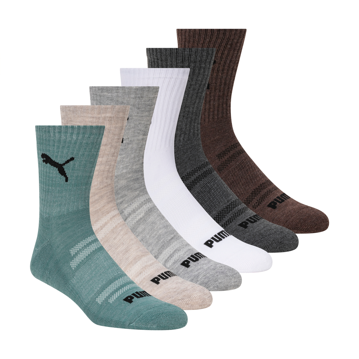 PUMA Men's 12-Pairs High Quarter Crew Socks - Gallery 9