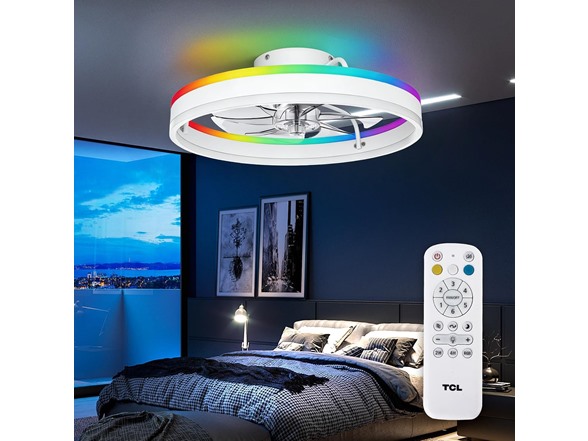 TCL 20" RGB LED Ceiling Fan w/ Remote