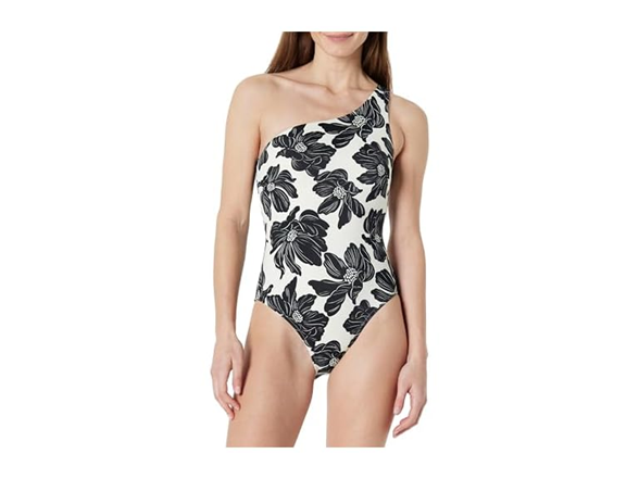 Cream Black Floral