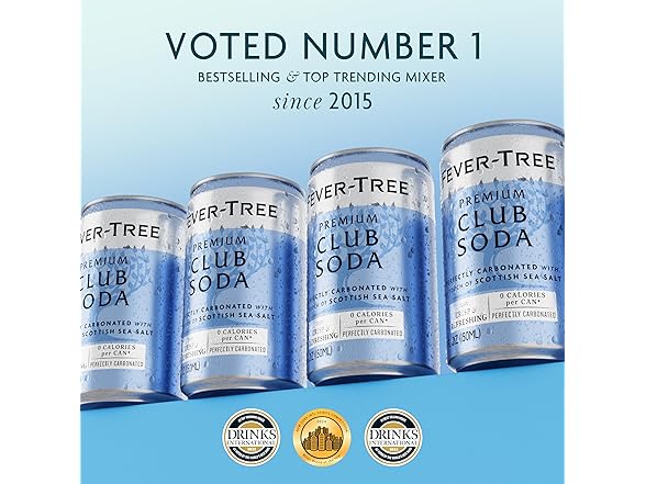 8PK Fever-Tree Club Soda – Premium Zero Cal