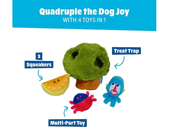 BarkBox Baobab Buddies Dog Toy Set - Small Dogs