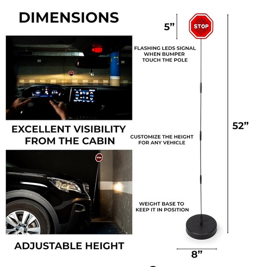Zone Tech LED Stop Sign Parking Assistant 1 pk - Gallery 6
