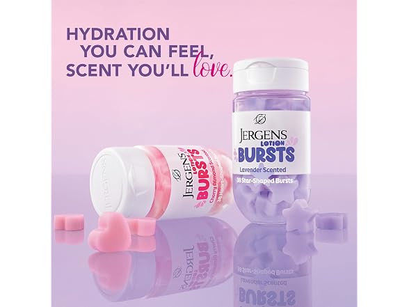 Jergens Cherry Almond Lotion Bursts Squishy Heart