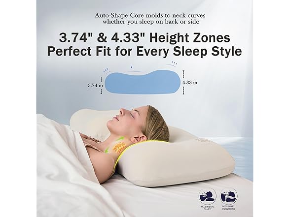 HighBeds Side Sleeper Neck Pillow