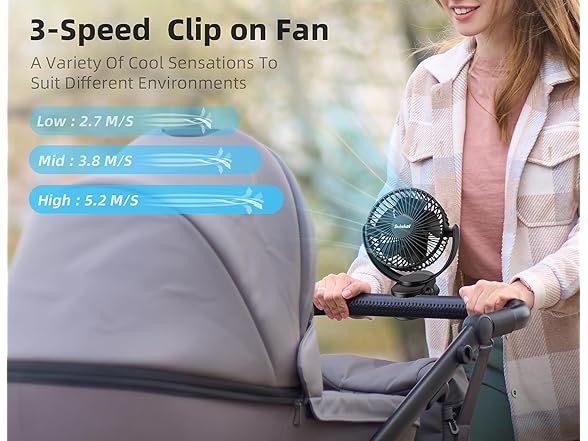 Svinkal Personal Clip on Fan Battery