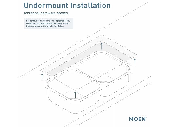Moen 18-Gauge Stainless Steel Undermount 29"