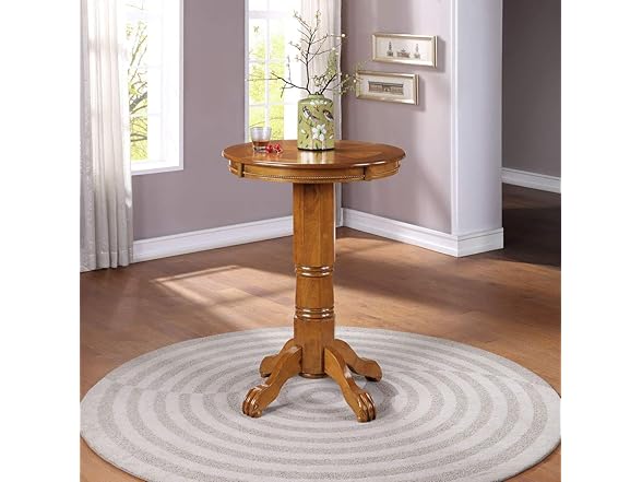 Boraam Florence Pub Table, 42-Inch, Oak