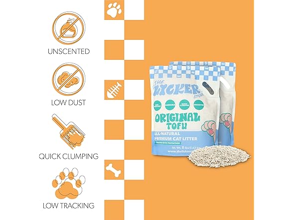 The LICKER Store Ultra Absorbent Tofu Cat Litter
