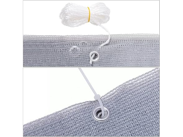 AofeiGa 3.5'x16.5' Balcony Privacy Screen Gray